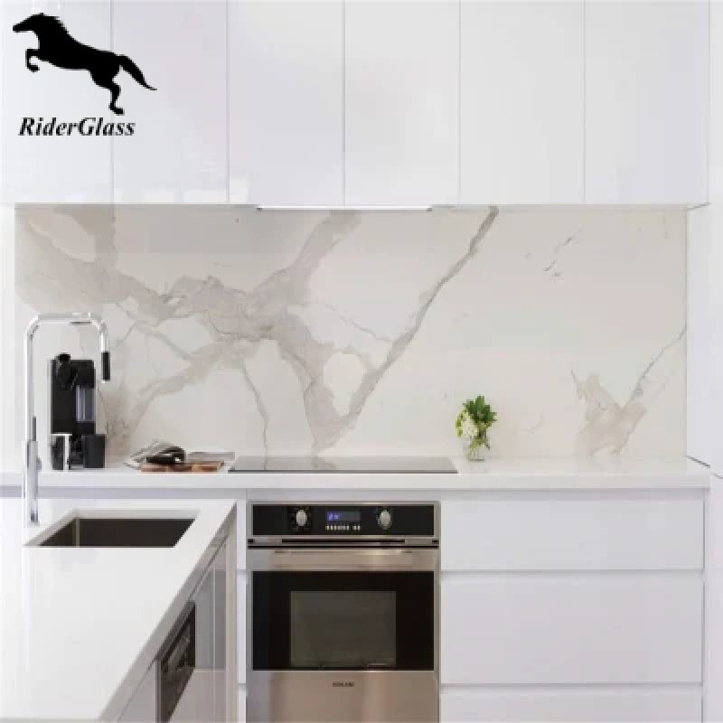 Splashbacks de vidrio de color