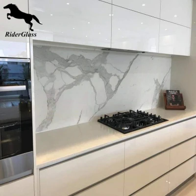 Splashbacks de vidrio de color