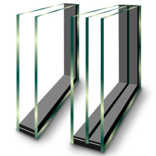 Vidrio glaseado triple